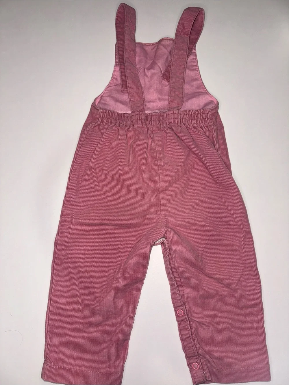 Vintage Carter's Dusty Rose Corduroy Overalls Size 24 Months